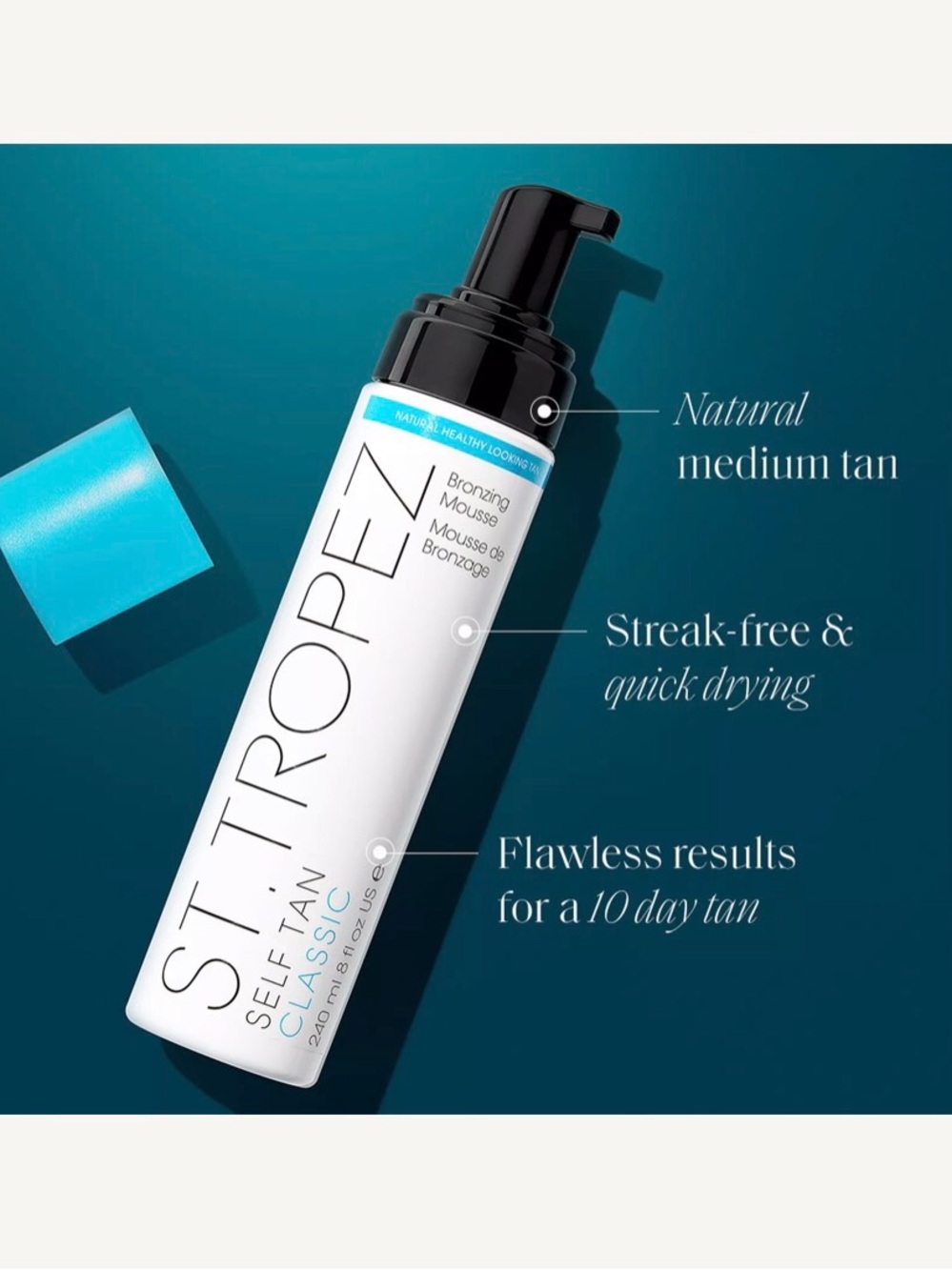 St. Tropez Sunless Self Tan Classic Bronzing Mousse-Medium Tone NEW